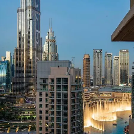 First Class 2Br With Full Burj Khalifa And Fountain View Dubai Exterior photo